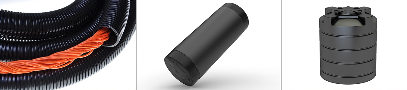 We offer a wide range of Black Masterbatches with varying carbon black concentrations to meet diverse requirements for jet black colour, UV protection, flame resistance, processing performance, and end-use applications.