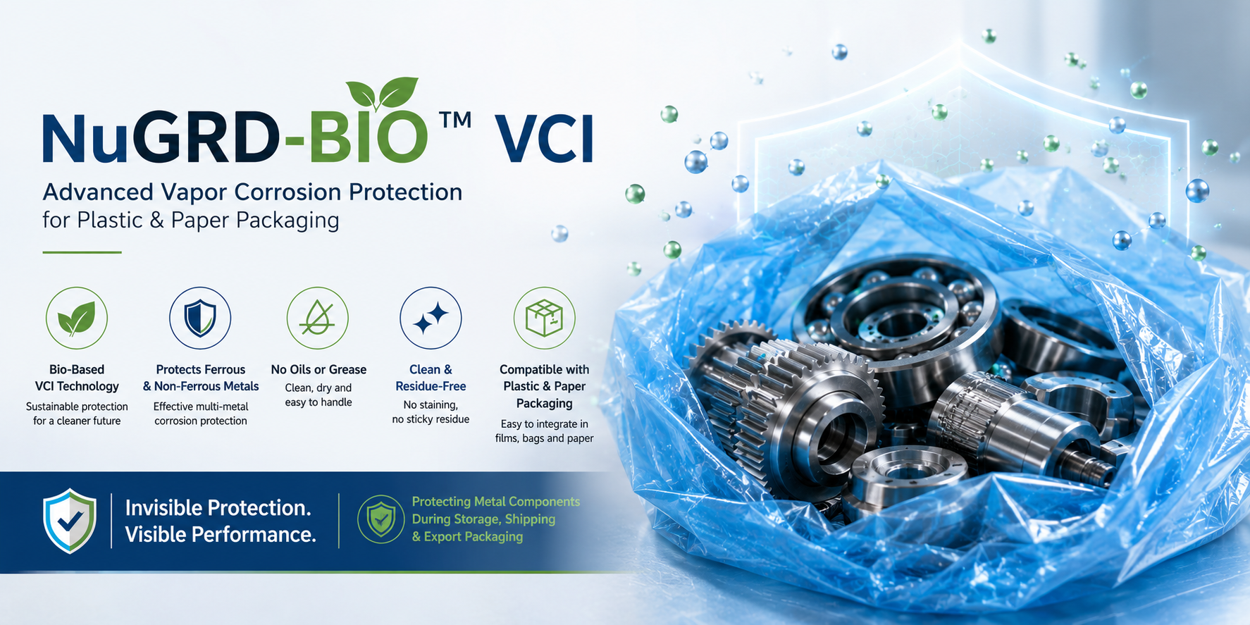 VCI Additives for Plastic Film Manufacturers | Bio-Based Corrosion Protection Technology.