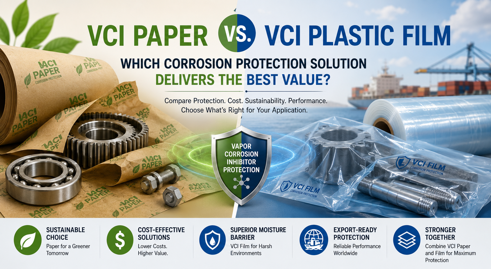 VCI Paper vs VCI Plastic Film-Which Corrosion Protection Solution Delivers the Best Value